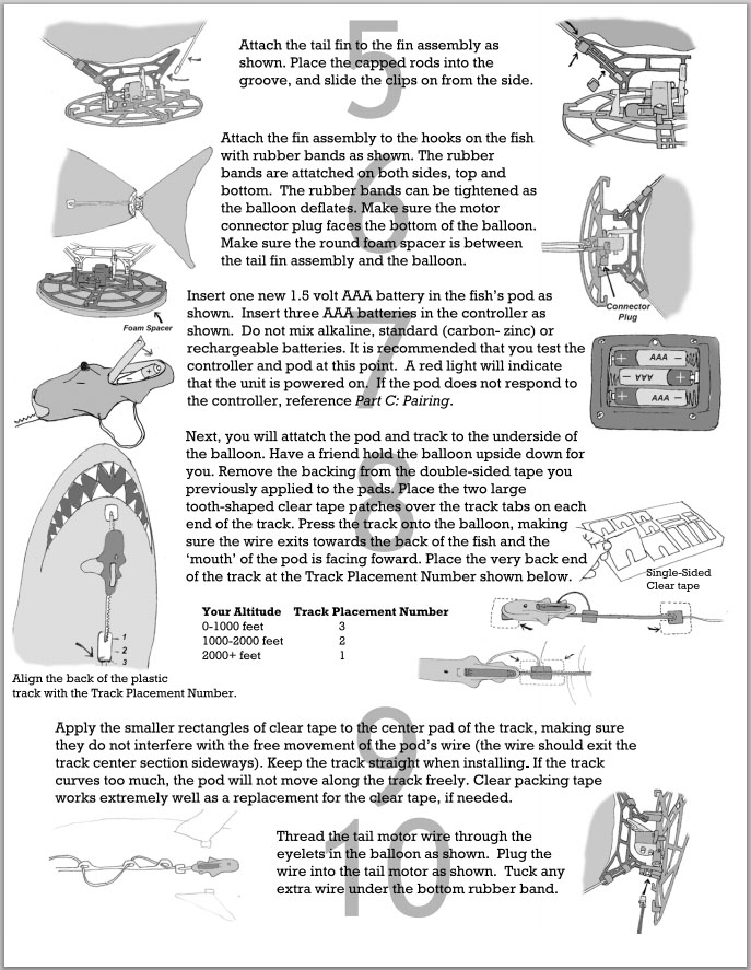 Air Swimmer Shark Instructions 2