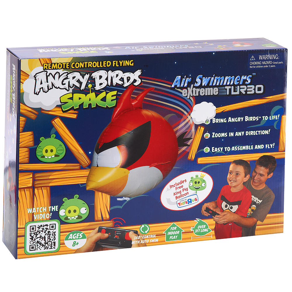 Angry Birds Air Swimmers-Nero-Radio da postazione remota-Play and Have fun! 